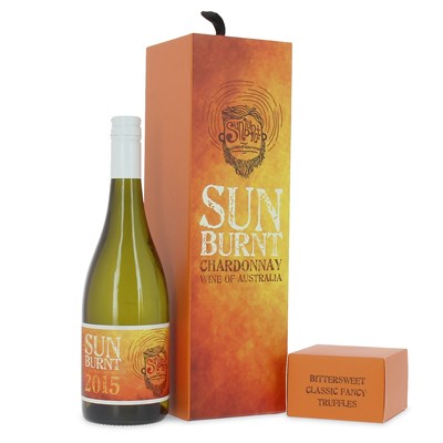 Sunburnt Chardonnay And Chocolate Gift Set